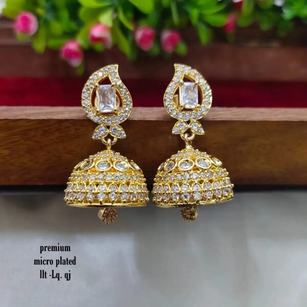 One gram gold Jewellery - One gram gold Earrings -  Jhumka