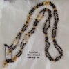 One Gram gold long black beads with out locket... 26 inches