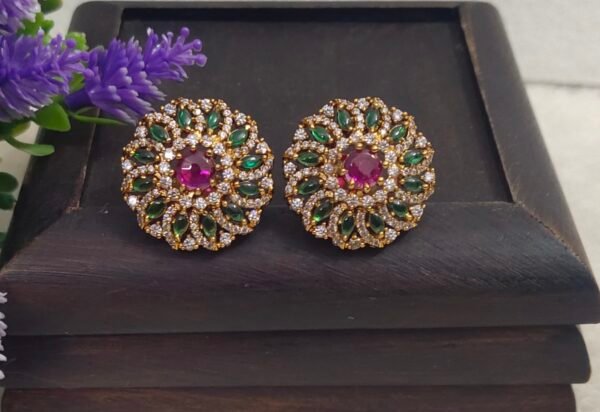 One gram gold Jewellery - One gram gold Earrings - Stud earrings