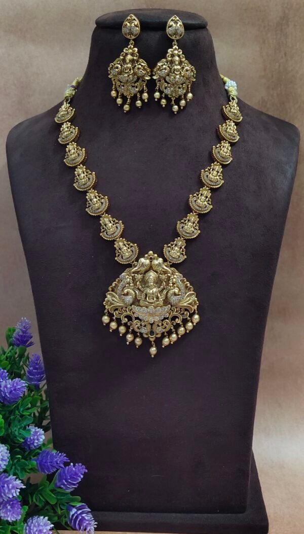 One gram gold Jewellery - South Indian Jewellery - One gram gold Necklaces