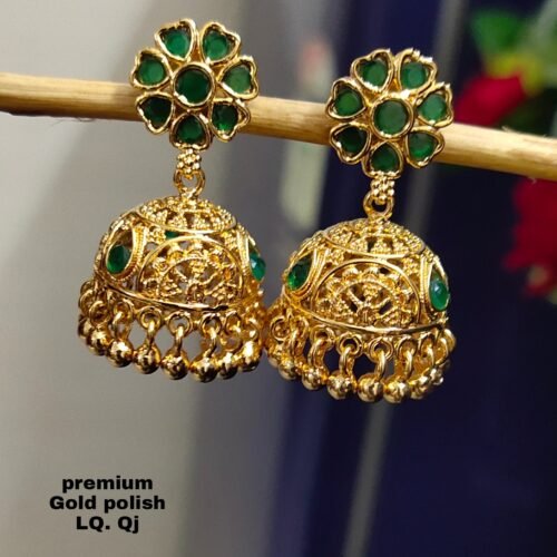 One gram gold Jewellery - One gram gold Earrings -   Jhumka earrings