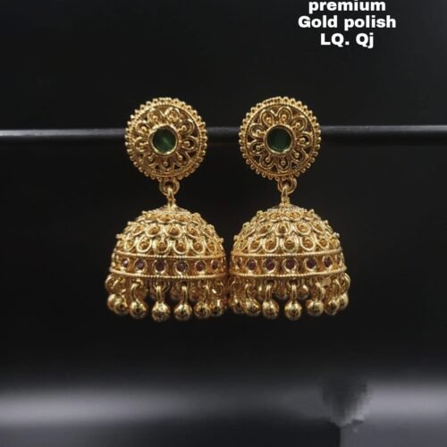 One gram gold Jewellery - One gram gold Earrings -   Jhumka earrings