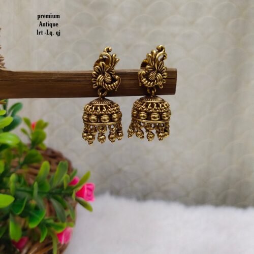 One gram gold Jewellery - One gram gold Earrings -  Jhumka earrings