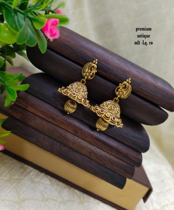 One gram gold Jewellery - One gram gold Earrings -  Jhumka earrings