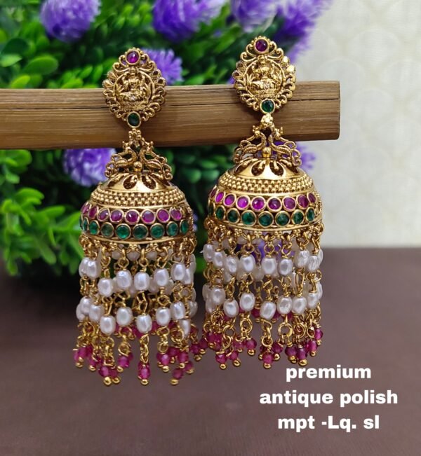 One gram gold Jewellery - One gram gold Earrings - Jhumka earrings