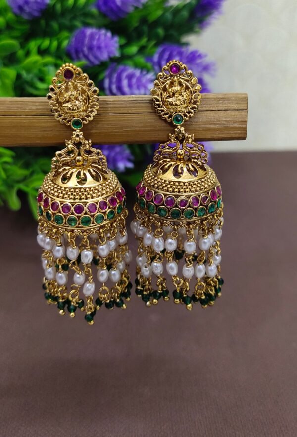 One gram gold Jewellery - One gram gold Earrings - Jhumka earrings