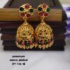 One gram gold Jewellery - One gram gold Earrings -   Jhumka earrings