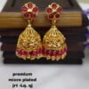 One gram gold Jewellery - One gram gold Earrings -   Jhumka earrings