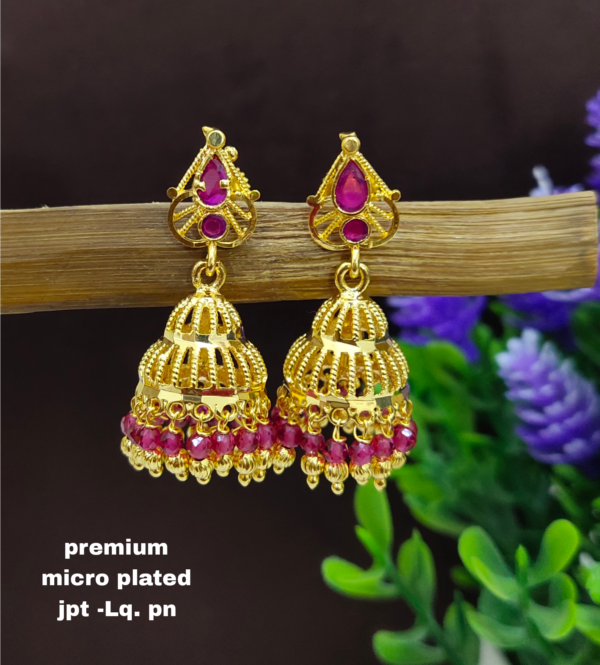 One gram gold Jewellery - One gram gold Earrings - Jhumka earrings