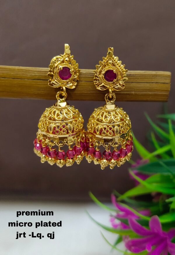 One gram gold Jewellery - One gram gold Earrings - Jhumka earrings