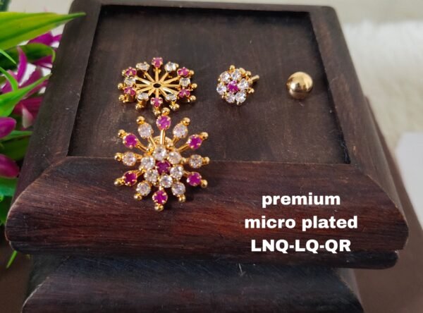 One gram gold Jewellery - One gram gold Earrings - Stud earrings