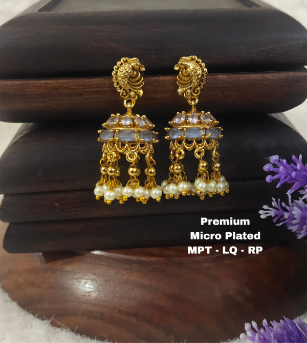 One gram gold Jewellery - One gram gold Earrings -  Jhumka earrings