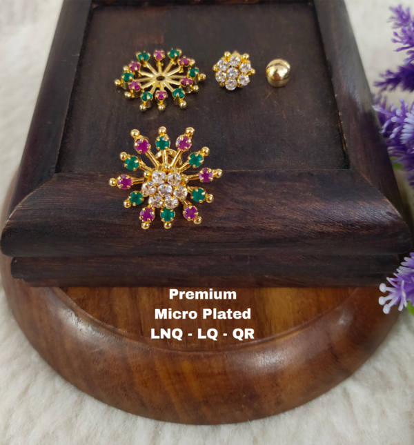 One gram gold Jewellery - One gram gold Earrings - Stud earrings