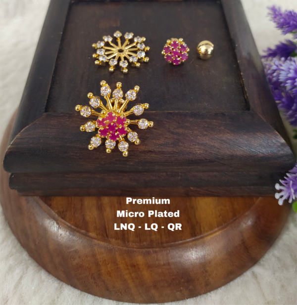 One gram gold Jewellery - One gram gold Earrings - Stud earrings