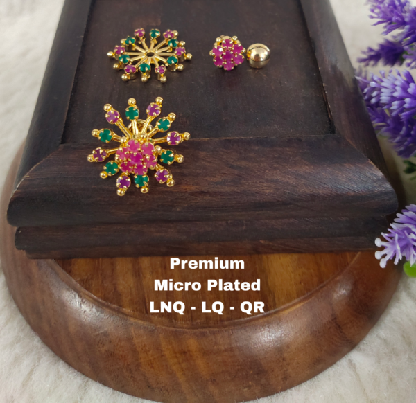 One gram gold Jewellery - One gram gold Earrings - Stud earrings