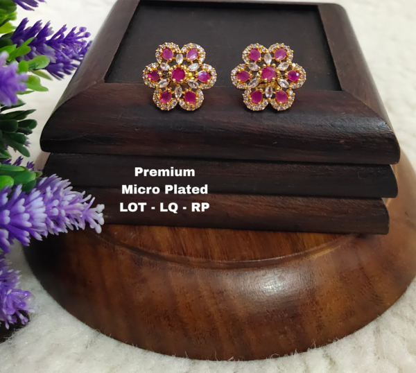 One gram gold earrings - One gram gold Jewellery - Stud earrings