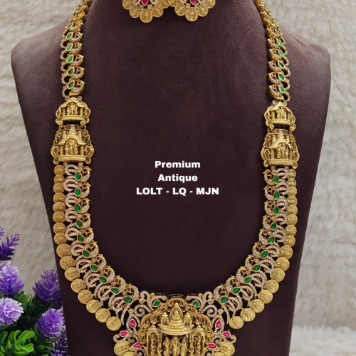 One gram gold Jewellery - South Indian Jewellery - One gram gold Necklaces