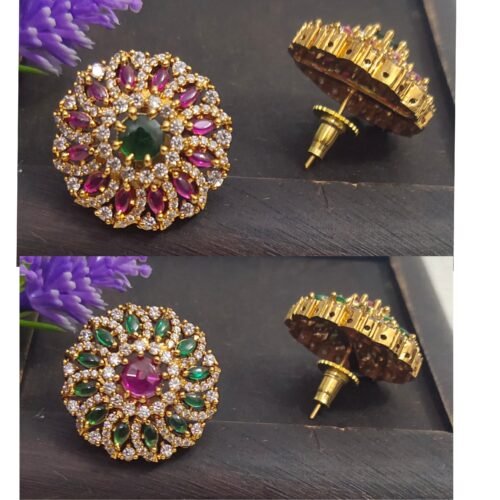 One gram gold Jewellery - One gram gold Earrings - Stud earrings