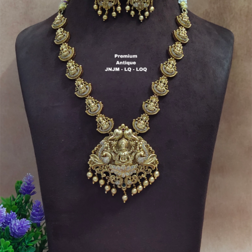 One gram gold Jewellery - South Indian Jewellery - One gram gold Necklaces