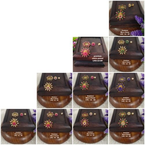 One gram gold Jewellery - One gram gold Earrings - Stud earrings