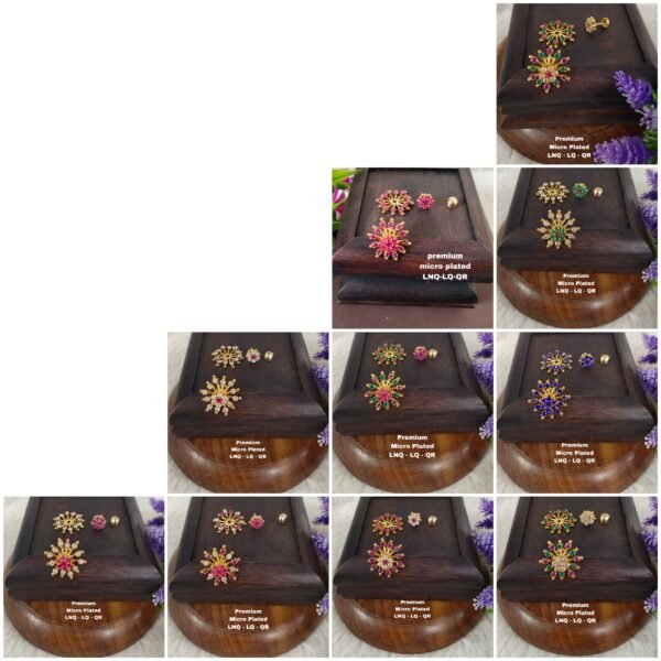 One gram gold Jewellery - One gram gold Earrings - Stud earrings