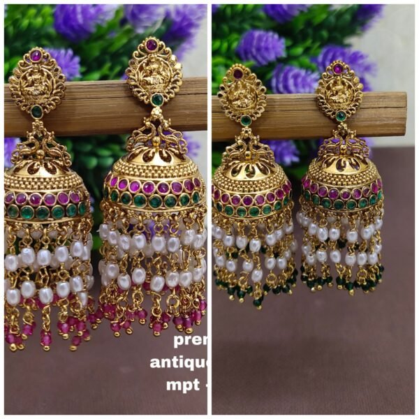 One gram gold Jewellery - One gram gold Earrings - Jhumka earrings