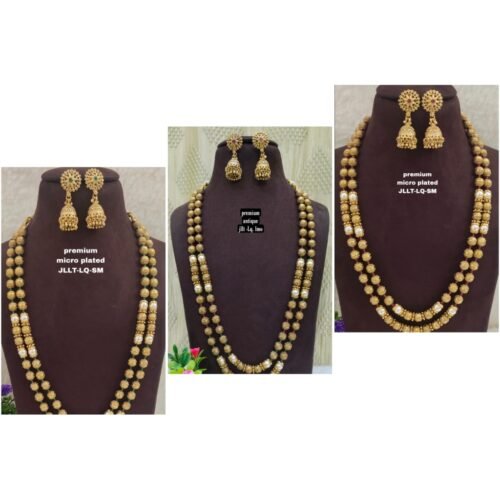 One gram gold Antique beads chains - One gram gold Jewellwery