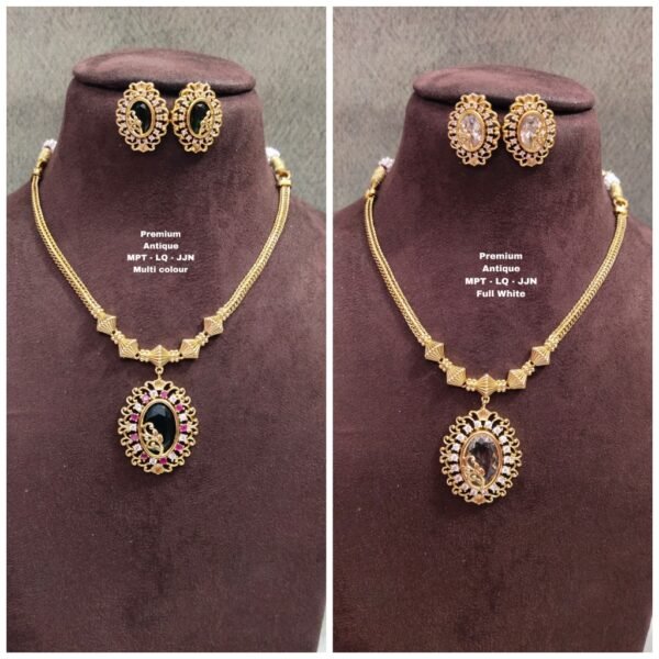 preview (23) One gram gold Jewellery - South Indian Jewellery - One gram gold Necklaces