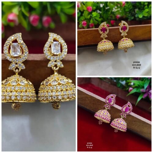 One gram gold Jewellery - One gram gold Earrings -  Jhumka