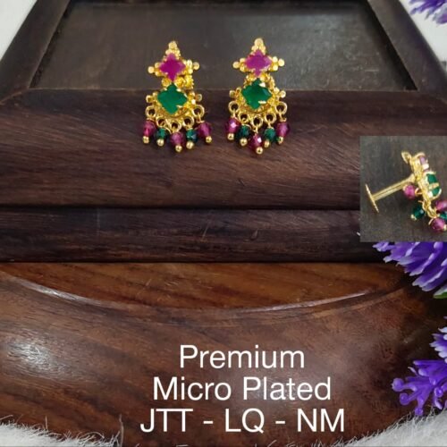 One gram gold Earrings | one gram gold jewellery | Studs Earrings