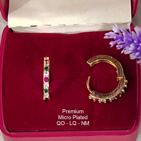 One  gram  gold  Earrings | one  gram gold  jewellery  Hoop  Earrings
