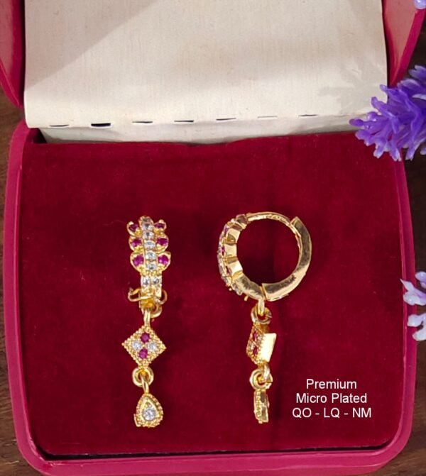 One  gram  gold  Earrings | one  gram gold  jewellery  Hoop  Earrings