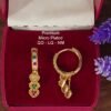 One  gram  gold  Earrings | one  gram gold  jewellery  Hoop  Earrings