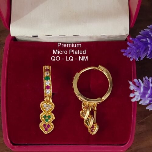 One  gram  gold  Earrings | one  gram gold  jewellery  Hoop  Earrings