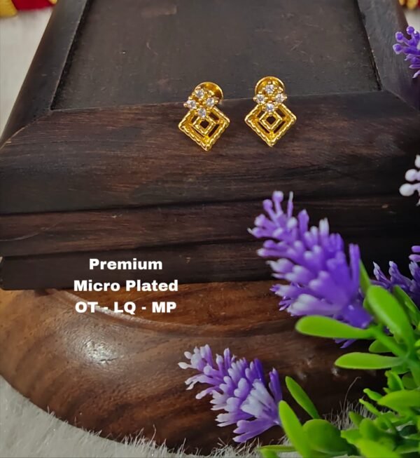 One  gram  gold  Earrings | one  gram  gold   jewellery   Studs  Earrings