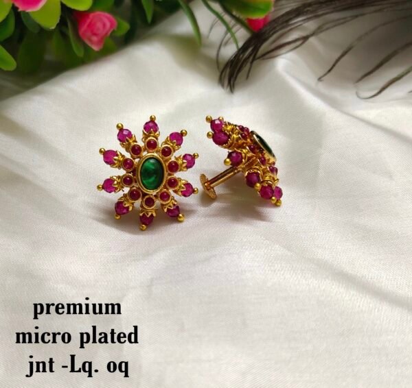 One gram gold  earreengs |one gram gold  jewellerystud earreengs
