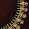 IMG_20260804_121050 One gram gold Necklace | One gram gold Jewellery | Lakshmi Kasula Haram With green Crystals