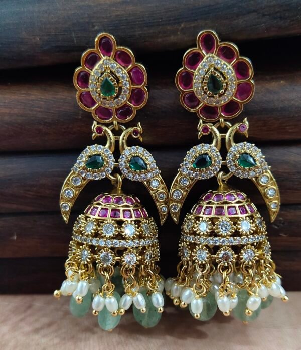 One gram gold Earrings | One gram gold jewellery | jumka Earrings