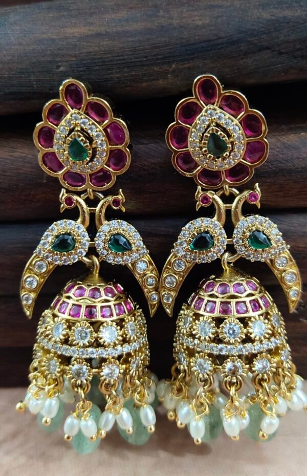 One gram gold Earrings | One gram gold jewellery | jumka Earrings