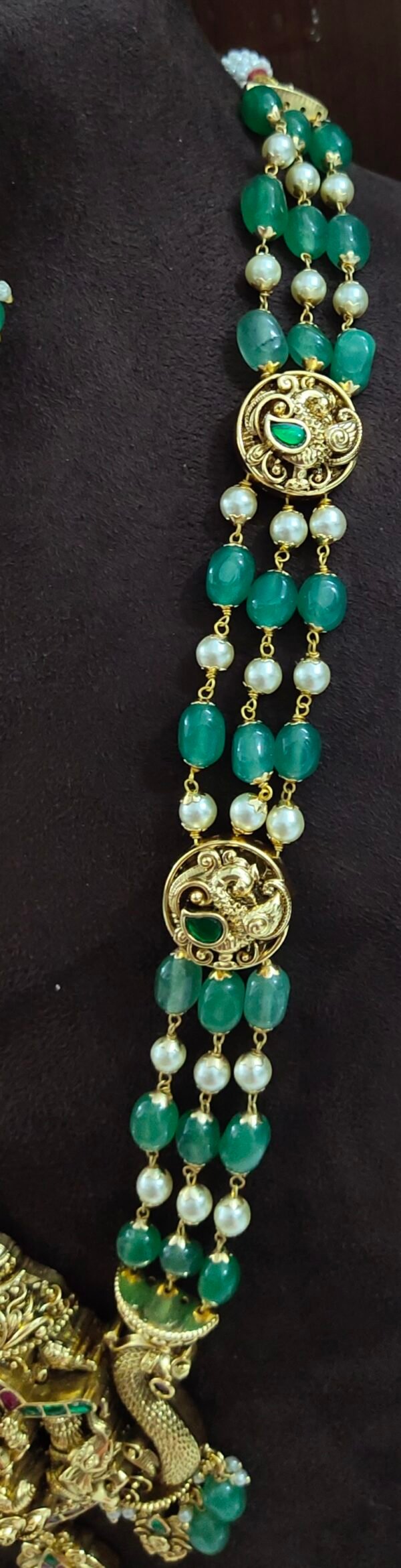 One gram gold Jewellery  | One gram gold Necklace | Lakshmi devi Long Necklace