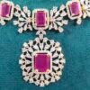One gram gold Jewellery  | One gram gold Necklace | daimond Finish Necklace