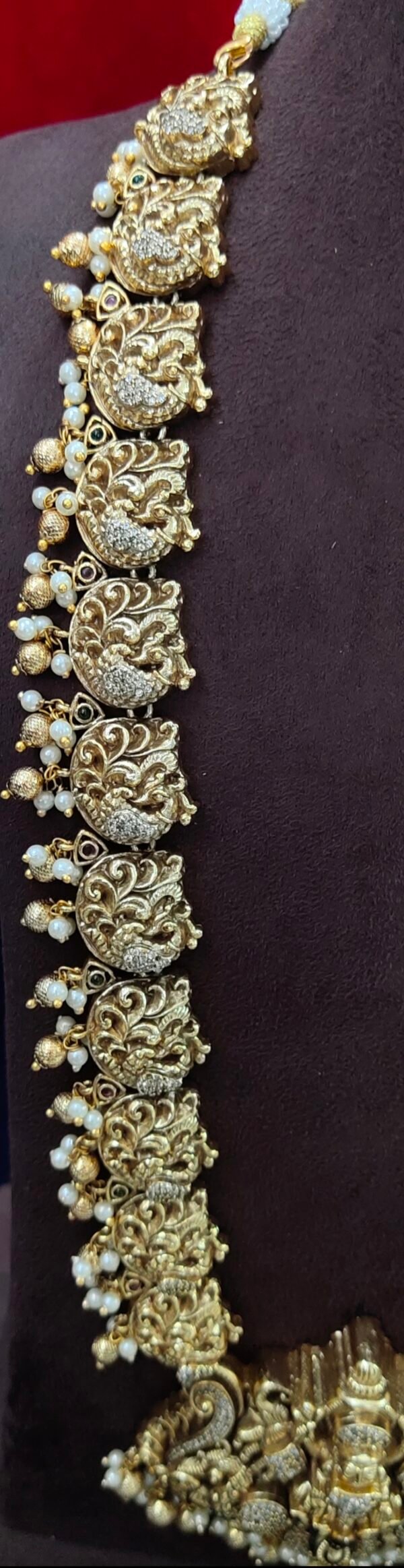 One gram gold Antique Necklace | One gram gold Bridal Necklace