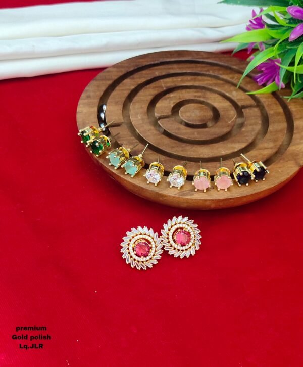 One  gram  gold  Earrings |one gram gold  jewellery  stud Earrings