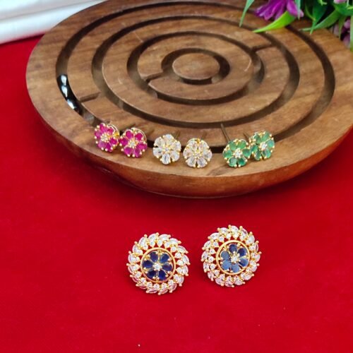 One  gram  gold  Earrings |one gram gold  jewellery  stud Earrings