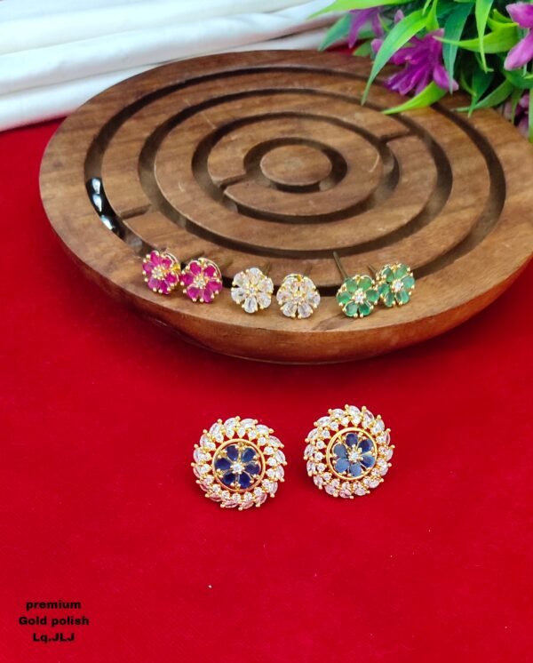 One  gram  gold  Earrings |one gram gold  jewellery  stud Earrings