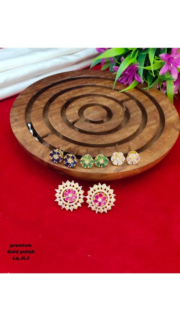 One  gram  gold  Earrings |one gram gold  jewellery  stud Earrings