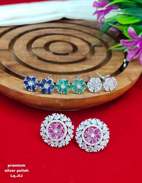 One  gram  gold  Earrings |one gram gold  jewellery  stud Earrings