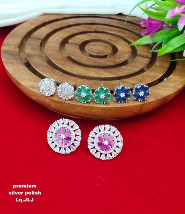 One  gram  gold  Earrings |one gram gold  jewellery  stud Earrings
