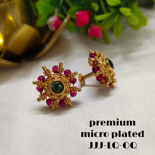 One gram gold  earreengs |one gram gold  jewellerystud earreengs