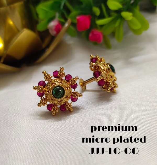 One gram gold  earreengs |one gram gold  jewellerystud earreengs